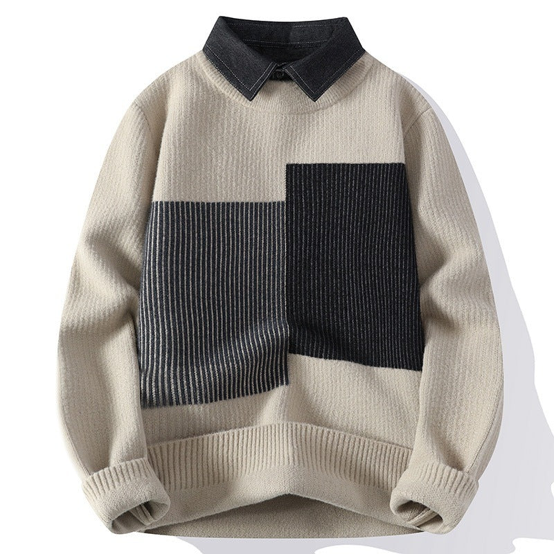 Loose Thickening Keep Warm Sweater Men