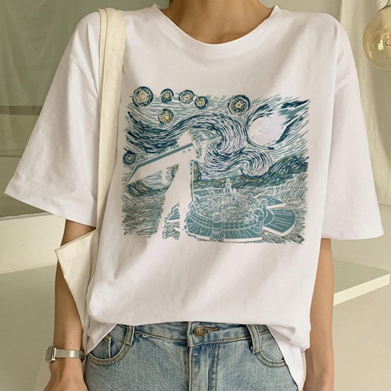 Van Gogh T Shirt Art Painting T Shirt Women