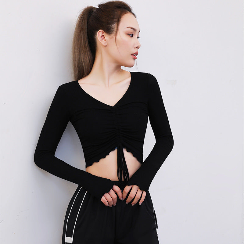 Women Sports Gym Clothes Top T-Shirt Was Thin