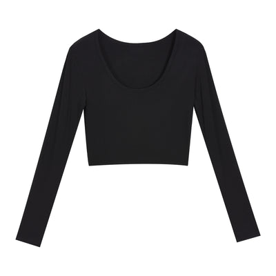 Short long sleeve T-shirt for women