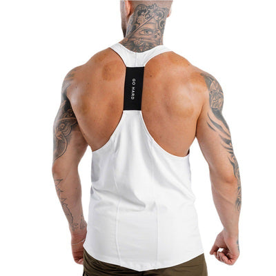 Men Gym Workout shirt With Sleeveless Tops And Halters