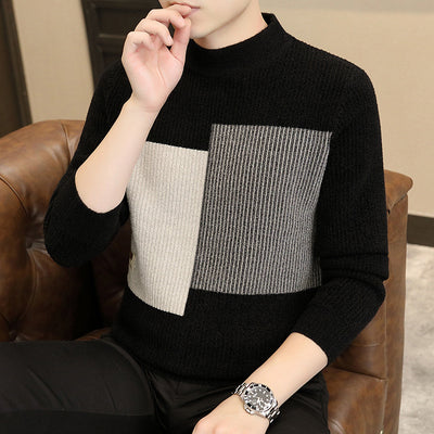 Thickened Warm Knitted Bottoming Sweater Men