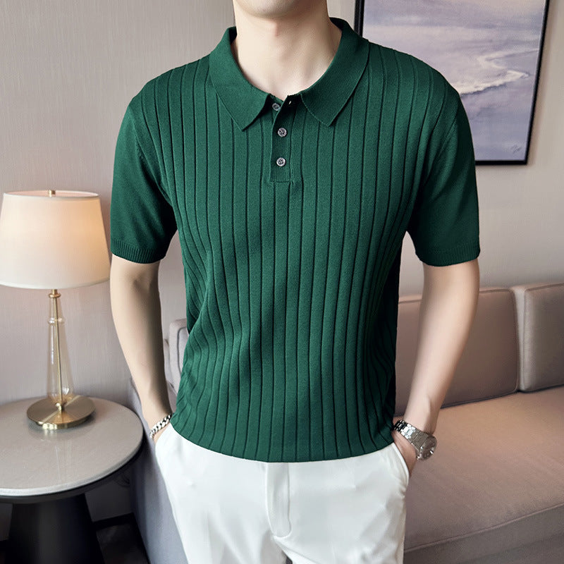 Casual Polo T-shirt Fit Lapel Half Sleeve Top