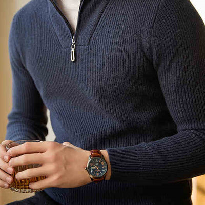 Leisure Pullover Warm Men's Texture Sweater