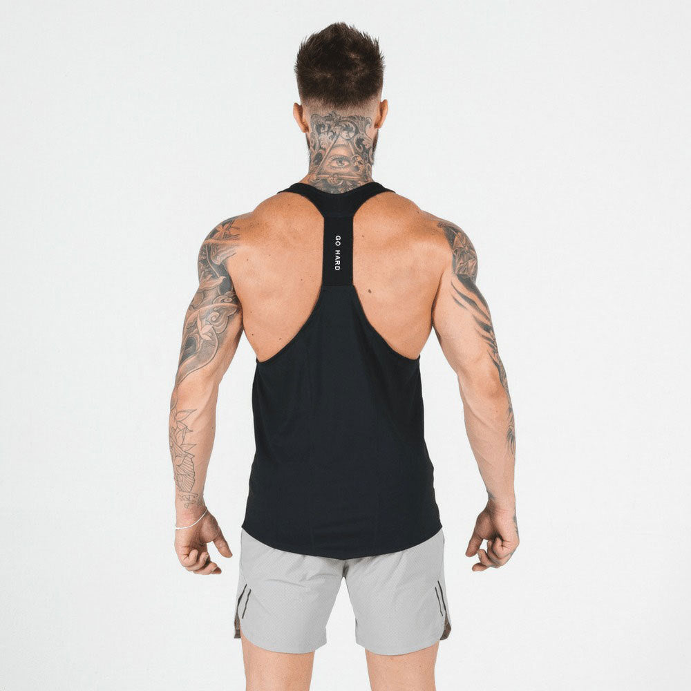 Men Gym Workout shirt With Sleeveless Tops And Halters