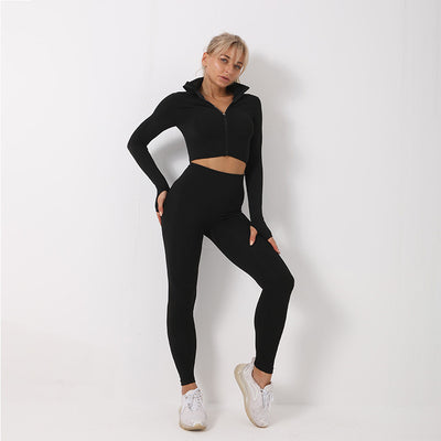 3PCS Yoga Set Seamless Sport Set Women Gym Clothing Leggings Women Crop Top Sports Bra Women Fitness Gym Outfits Tracksuit