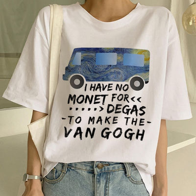 Van Gogh T Shirt Art Painting T Shirt Women