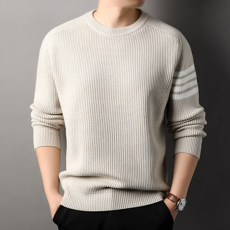 Loose-fitting Pullover Round-neck Men's Bottoming Shirt