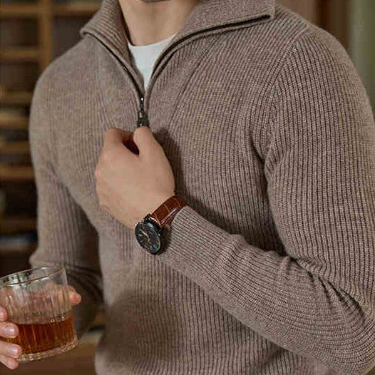 Leisure Pullover Warm Men's Texture Sweater