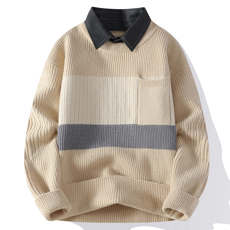 Knitwear Coat Loose And Handsome All-match Sweater Men