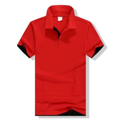 Mens Stand Collar Polo Shirt