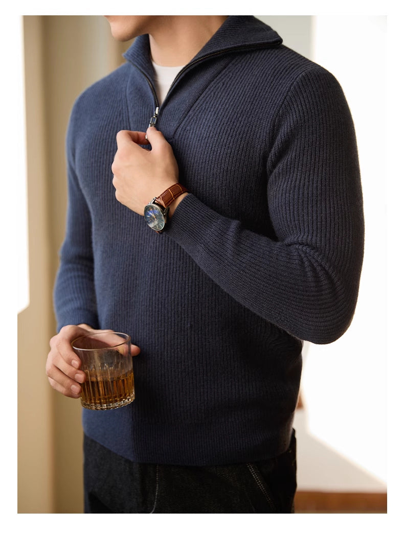 Leisure Pullover Warm Men's Texture Sweater