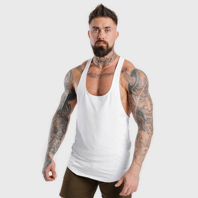 Men Gym Workout shirt With Sleeveless Tops And Halters