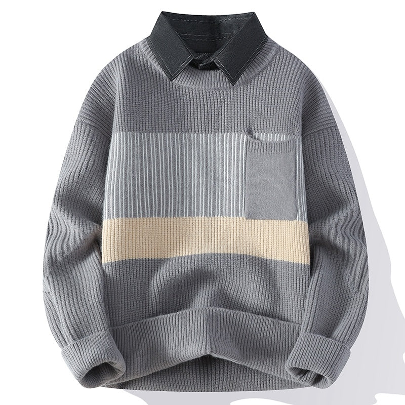 Knitwear Coat Loose And Handsome All-match Sweater Men