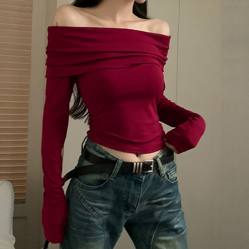 Fashion Tight Bottoming T-shirt For Women