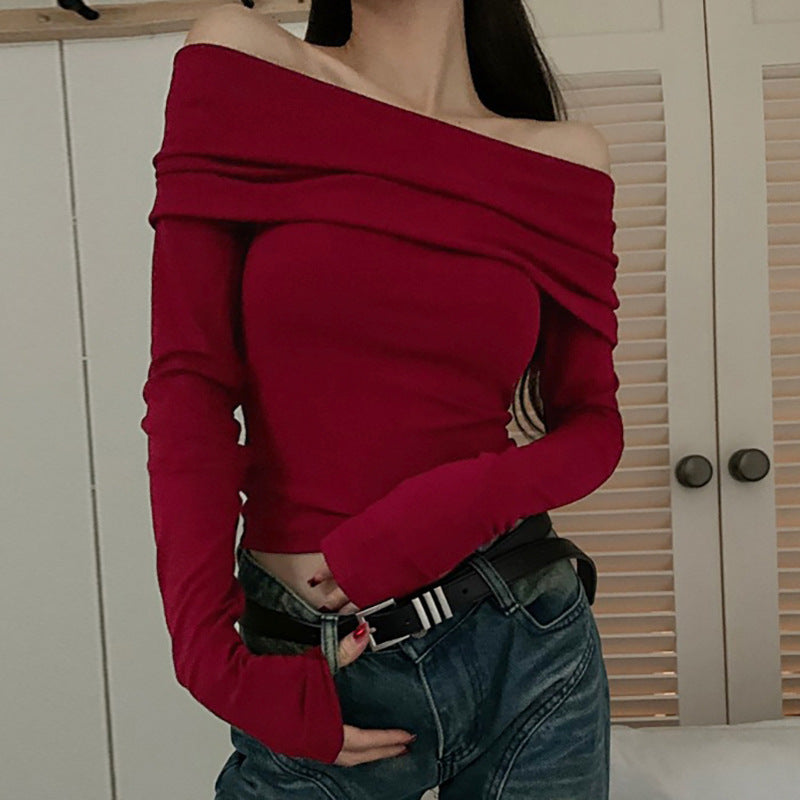 Fashion Tight Bottoming T-shirt For Women